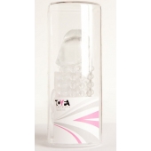 Гелевая прозрачная насадка с 2 отростками - 13 см. - Toyfa Basic - в Уфе купить с доставкой