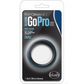 Черно-синее эрекционное кольцо Silicone Go Pro Cock Ring - Blush Novelties - в Уфе купить с доставкой