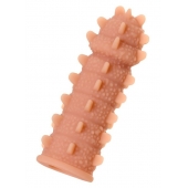 Телесная реалистичная насадка KOKOS Extreme Sleeve 04 с дополнительной стимуляцией - 12,7 см. - KOKOS - в Уфе купить с доставкой