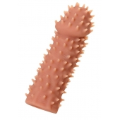 Телесная реалистичная насадка KOKOS Extreme Sleeve 07 с дополнительной стимуляцией - 12,7 см. - KOKOS - в Уфе купить с доставкой