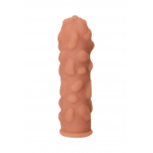 Телесная реалистичная насадка KOKOS Extreme Sleeve 11 с дополнительной стимуляцией - 12,7 см. - KOKOS - в Уфе купить с доставкой