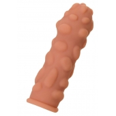 Телесная реалистичная насадка KOKOS Extreme Sleeve 11 с дополнительной стимуляцией - 12,7 см. - KOKOS - в Уфе купить с доставкой