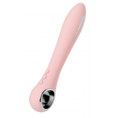 Розовый силиконовый вибратор с электростимуляцией GALVANI VIBE - 21 см. - ToyFa - купить с доставкой в Уфе