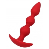 Красная силиконовая анальная втулка Trio - 16 см. - ToyFa в Уфе Красная силиконовая анальная втулка Trio - 16 см. - ToyFa