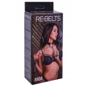 Черный поводок и чокер с кольцом Rada - Rebelts - купить с доставкой в Уфе