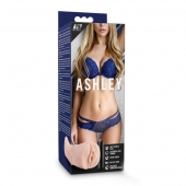 Телесный мастурбатор-вагина с вибропулей Ashley - Blush Novelties - в Уфе купить с доставкой