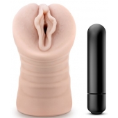 Телесный мастурбатор-вагина с вибропулей Ashley - Blush Novelties - в Уфе купить с доставкой