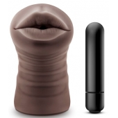 Коричневый мастурбатор-ротик Heather - Blush Novelties - в Уфе купить с доставкой