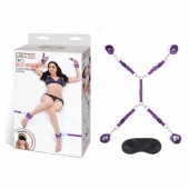 Фиолетовый набор фиксаций на кровати Classic Bedspreader - Lux Fetish - купить с доставкой в Уфе