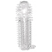 Закрытая прозрачная насадка на пенис с шипиками Nubby Sleeve - 14,5 см. - Chisa - в Уфе купить с доставкой