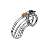 Серебристый пояс верности TOYFA на замочке - ToyFa - купить с доставкой в Уфе