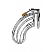 Серебристый пояс верности TOYFA на замочке - ToyFa - купить с доставкой в Уфе