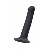 Черный фаллос на присоске Silicone Bendable Dildo M - 18 см. - Strap-on-me купить в Уфе с доставкой в Orgasmix.ru Черный фаллос на присоске Silicone Bendable Dildo M - 18 см. - Strap-on-me - купить с доставкой в Уфе
