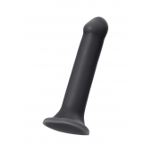 Черный фаллос на присоске Silicone Bendable Dildo XL - 20 см. - Strap-on-me - купить с доставкой в Уфе