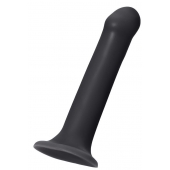 Черный фаллос на присоске Silicone Bendable Dildo XL - 20 см. - Strap-on-me - купить с доставкой в Уфе