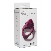 Бордовое эрекционное виброкольцо Pure Passion Sunset - Lola Games - в Уфе купить с доставкой