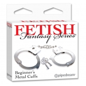 Металлические наручники Beginner s Metal Cuffs - Pipedream - купить с доставкой в Уфе