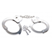 Металлические наручники Beginner s Metal Cuffs - Pipedream - купить с доставкой в Уфе