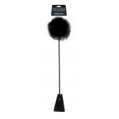 Черный стек Feather Crop с пуховкой на конце - 53,3 см. - Pipedream - купить с доставкой в Уфе