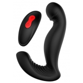 Черный вибромассажер простаты SWIRLING P-PLEASER - Dream Toys - в Уфе купить с доставкой