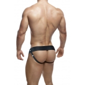 Черный мужской страпон DR. SKIN 6INCH HOLLOW STRAP ON - 16 см. - Blush Novelties - купить с доставкой в Уфе