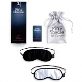 Набор из двух масок на глаза Soft Blindfold Twin Pack - Fifty Shades of Grey - купить с доставкой в Уфе