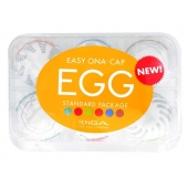Набор из 6 мастурбаторов Tenga EGG Easy Beat с различным рельефом - Tenga - в Уфе купить с доставкой