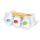 Набор из 6 мастурбаторов Tenga EGG Easy Beat с различным рельефом - Tenga - в Уфе купить с доставкой