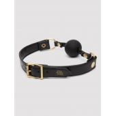 Черный кляп-шар Bound to You Faux Leather Ball Gag - Fifty Shades of Grey - купить с доставкой в Уфе