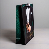 Бумажный пакет «Лучшему!» - 23 х 27 см. - Сима-Ленд - купить с доставкой в Уфе