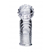 Прозрачная рельефная насадка на палец Ricol - 8 см. - A-toys в Уфе Прозрачная рельефная насадка на палец Ricol - 8 см. - A-toys