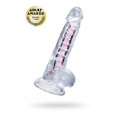 Прозрачный гибкий фаллоимитатор Paret - 18 см. - A-toys купить с доставкой в интернет-магазине Orgasmix в Уфе Прозрачный гибкий фаллоимитатор Paret - 18 см. - A-toys