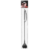 Черный стек с наконечником-сердечком - 54 см. - Notabu - купить с доставкой в Уфе Черный стек с наконечником-сердечком - 54 см. - Notabu - купить с доставкой в Уфе