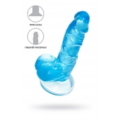 Голубой реалистичный фаллоимитатор Indy - 15,8 см. - A-toys купить с доставкой в интернет-магазине Orgasmix в Уфе Голубой реалистичный фаллоимитатор Indy - 15,8 см. - A-toys