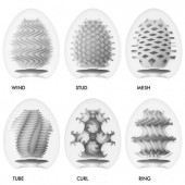 Набор из 6 мастурбаторов Tenga EGG IV с различным рельефом - Tenga - в Уфе купить с доставкой