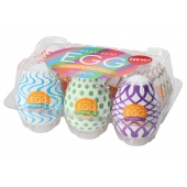 Набор из 6 мастурбаторов Tenga EGG IV с различным рельефом - Tenga - в Уфе купить с доставкой