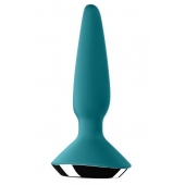 Бирюзовая анальная пробка с вибрацией Satisfyer Plug-ilicious 1 - 13,5 см. - Satisfyer в Уфе Бирюзовая анальная пробка с вибрацией Satisfyer Plug-ilicious 1 - 13,5 см. - Satisfyer