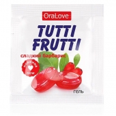 Гель-смазка Tutti-frutti со вкусом барбариса - 4 гр. - Биоритм - купить с доставкой в Уфе
