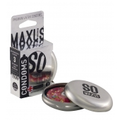 Экстремально тонкие презервативы в железном кейсе MAXUS Extreme Thin - 3 шт. - Maxus - купить с доставкой в Уфе