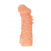 Телесная закрытая насадка с шершавой головкой Cock Sleeve Size M - 15,6 см. - KOKOS - в Уфе купить с доставкой