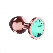 Пробка цвета розового золота с малиновым кристаллом Diamond Topaz Shine L - 8,3 см. - Lola Games - купить с доставкой в Уфе