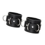Черные наручники Anonymo на сцепке - ToyFa - купить с доставкой в Уфе