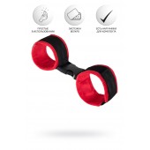 Красно-черные велюровые оковы Anonymo - ToyFa - купить с доставкой в Уфе