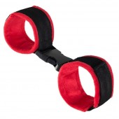 Красно-черные велюровые оковы Anonymo - ToyFa - купить с доставкой в Уфе
