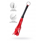 Красно-черный флоггер Anonymo - 28 см. - ToyFa - купить с доставкой в Уфе Красно-черный флоггер Anonymo - 28 см. - ToyFa - купить с доставкой в Уфе