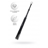 Черный флоггер Anonymo - 64 см. - ToyFa - купить с доставкой в Уфе Черный флоггер Anonymo - 64 см. - ToyFa - купить с доставкой в Уфе