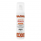 Разогревающее массажное масло Gourmet White Peach Organic с органическими ингредиентами - 50 мл. - Exsens - купить с доставкой в Уфе