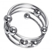 Большое металлическое кольцо под головку пениса - ToyFa - купить с доставкой в Уфе