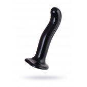 Черный стимулятор для пар P G-Spot Dildo Size L - 19 см. - Strap-on-me - в Уфе купить с доставкой