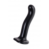 Черный стимулятор для пар P G-Spot Dildo Size L - 19 см. - Strap-on-me - в Уфе купить с доставкой